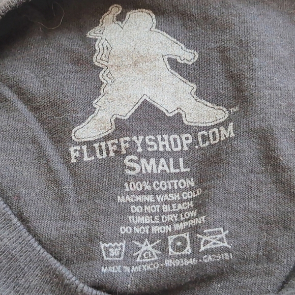 I'm Not Fat I'm Fluffy Black Sz S Tour T-Shirt with Cartoon Gabriel Iglesias - Picture 5 of 5